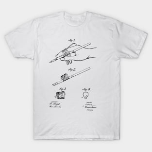 Guard for Penholder Vintage Patent Hand Drawing T-Shirt